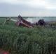 В Ставропольском крае самолет врезался в опору ЛЭП